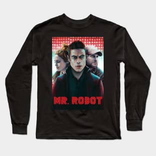 Robot Show Illustration Long Sleeve T-Shirt